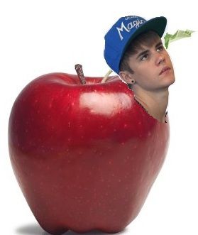 don't like justin bieber apple fruit