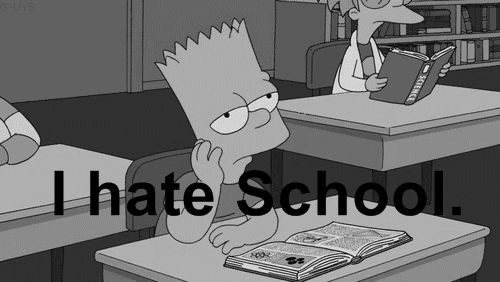 i realy hate school
