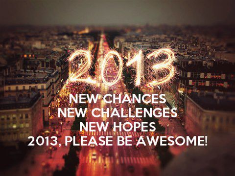 2013 - naj bo veselo&srečno leto.!<3
