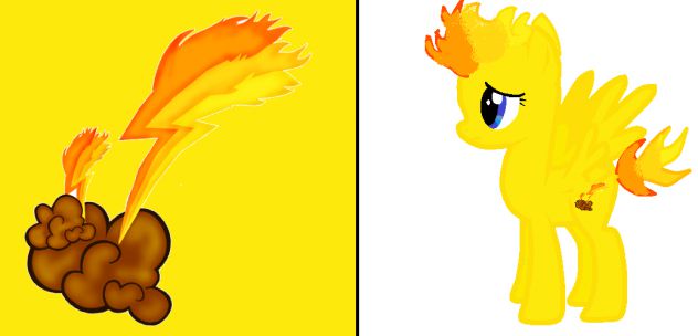 Me as pony- Fire Clowd