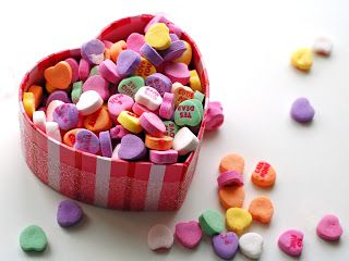 valentines hearts candy