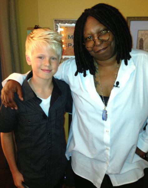 Hanging out with Whoopi Goldberg on set of ABCs The View. I got to introduce Keith Urban with her.