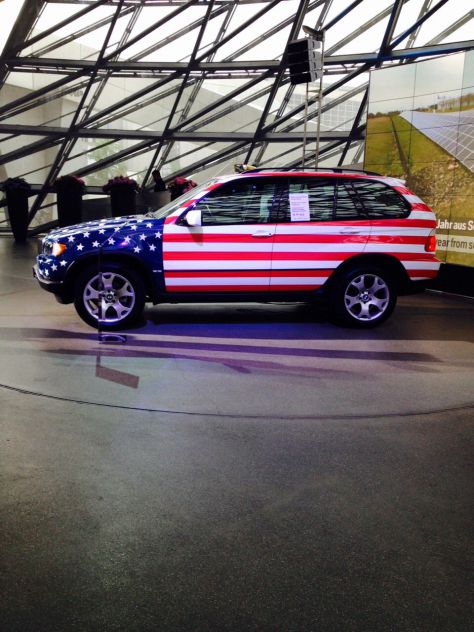 american car (BMW center, Munchen)