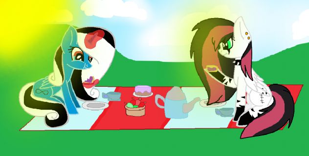 Collab with Stella55mlp-Emala Jiss And Miss Smile On Picnic