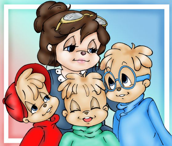 the chipmunks and ther mum