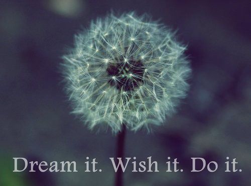 dream-wish-wait and do it ;D