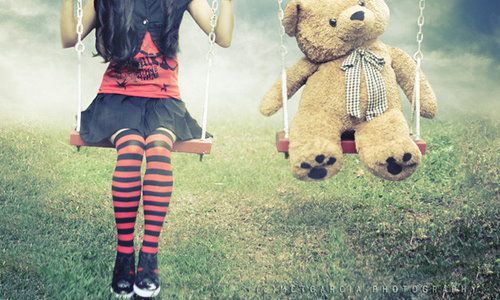 Teddy Bear and Girl