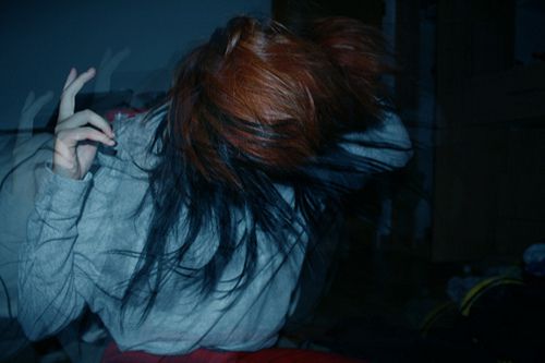 I whip my hair back and forth C: