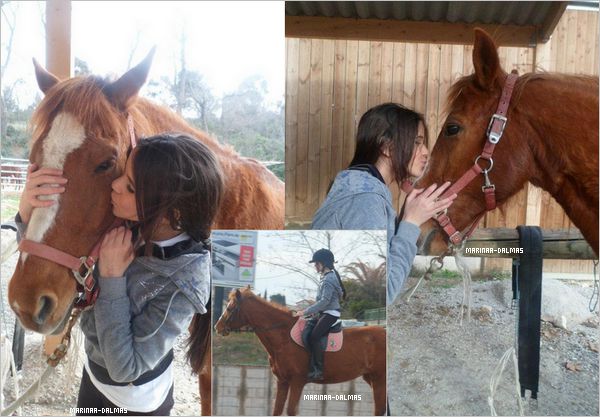 Jaz ko sem pri mojemu konju :) Quand je suis avec mon cheval :)  Full stara slika res že več lejt