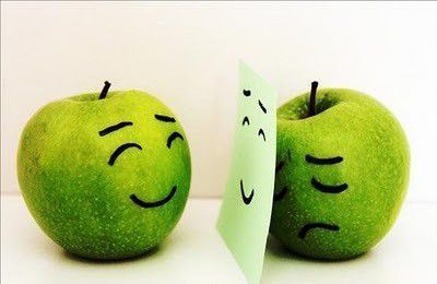 happy apple or sad apple