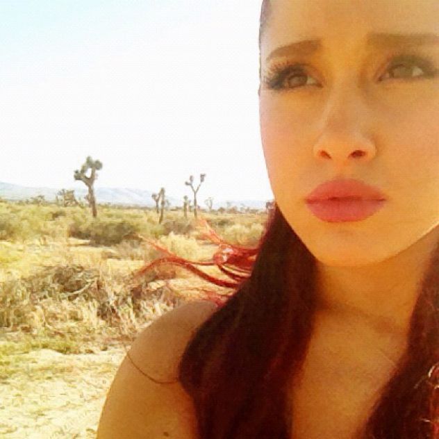 Shooting Victorious in the middle of nowhere and she still looks flawless!