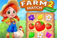 Puzzle igra s kmetijsko tematiko, kjer ujemaš ploščice za zbiranje pridelkov