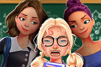Pomagaj sramežljivemu učencu ali učenki zasijati v igri From Nerd To School