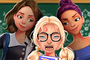Pomagaj sramežljivemu učencu ali učenki zasijati v igri From Nerd To School Popular