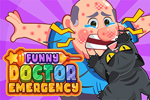 Poskrbi za zabavne nujne primere in nasmej paciente v Funny Doctor Emergency
