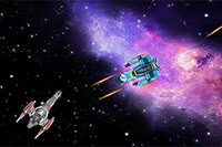 Pilotiraj svojo vesoljsko lovsko ladjo skozi nevihto krogel in sovražnih ladij