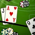 Igraška miza za blackjack z igralnimi žetoni in kartami