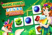 Čarobni gozd poln skrivnosti te čaka v igri Magic Forest Tiles Puzzle