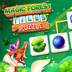 Čarobni gozd poln skrivnosti te čaka v igri Magic Forest Tiles Puzzle