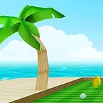 Natančno vodena 3D mini golf na plaži