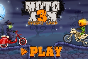 Igra Moto X3M: Spooky Land na Igre 123