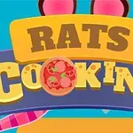 Barvita naslovnica igre z napisom Rats Cooking in sliko pice