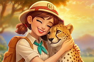 Uživaj v sončni safari mahjong pustolovščini