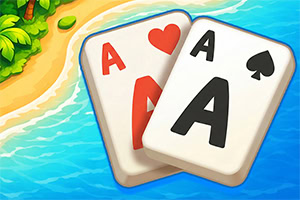 Igraj Solitaire TriPeaks Escapes, sproščujočo igro s kartami v toplih poletnih barvah
