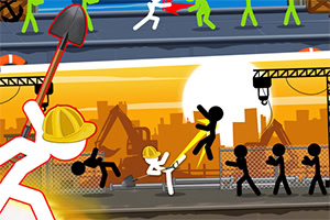 Ti je všeč epski boj s kopico možičkov Stickman?